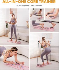 Foldable Pilates Portable Reformer Set – Pink
