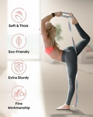 Stylish Yoga Strap – Extra Safe D-Ring & 15+ Colors for Ultimate Flexibility