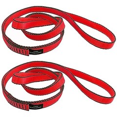 18MM Nylon Climbing Slings Runners 23 kN Strong Webbing 24inch/60cm 2PCS Red
