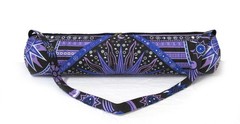 Indian Purple Burning Sun Yoga Mat Carrier Bag Mandala Large With Shoulder Strap