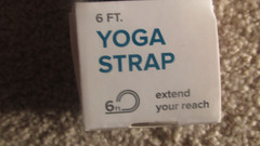 EVOLVE By GAIAM Black 6ft Yoga Stretching Strap 100% Polyester Brand New