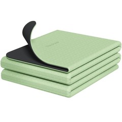 Readaeer Foldable Yoga Mat for Travel Folding 72″ L x 24″ W x 0.24″ H, Green