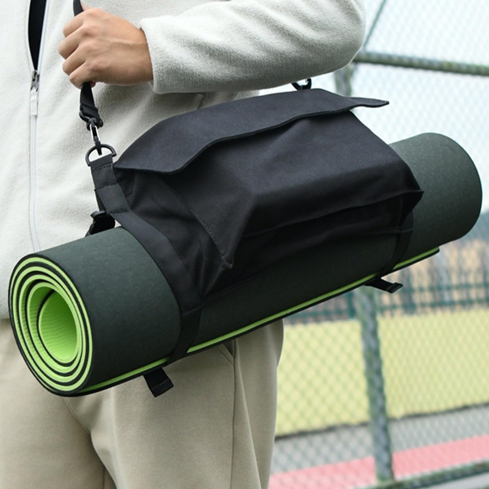 Yoga Mat Bag with Liner Partition Storage Pockets, Oxford Cloth Yoga Pat Carr…