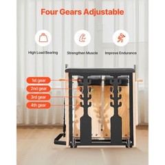 Pilates Chair Split-Pedal Stability Combo Chairs Full-Body Workout with Handles
