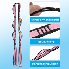 Daisy Chain Straps, 2 Pack Strong Climbing Strap Adjustable Nylon Chain Sling