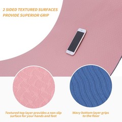 AJIEVWU Beginner’s Yoga Starter Kit Set – 6mm Thick Non-Slip Exercise Yoga Ma…