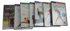 (7) Gaiam Pilates And Yoga DVDS Brand New Sealed