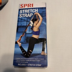 SPRI 8 Ft Stretching Strap Yoga/Pilates/Physical Therapy 10 Loop Multi-Grip USA