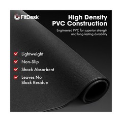 FitDesk Protective Floor Mat – Lightweight PVC Exercise Mat for… USA FAST SHIP