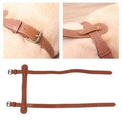Picnic Blanket Strap, PU Leather Carry Strap Yoga Mat Carry Strap with Adjustable…