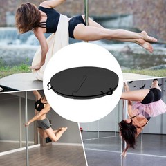 Folding Pole Dance Mat Yoga Pad PU Cover Versatile Gymnastics Floor Protection