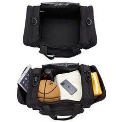 Sports Duffel Bag 20 inch for Travel Gym (20 inch) Black 20 Inch