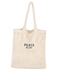 Beach Bags for Women – Straw Bag with Zipper, Soft Woven beach bag, Cream