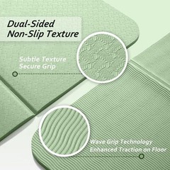 Foldable Camping Mat & Travel Exercise Pad – Waterproof TPE Outdoor Mat for H…