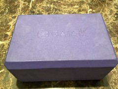 Gaiam Yoga Block Supportive Latex-Free Pilates Meditation Lavender
