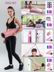 1/3 Yoga Mat Thick, Yoga Kit and Sets for Beginners Include High Density Yoga…