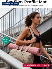 BAGSMART Reiki Gym Bag for Women Puffy Yoga Mat Travel Weekender Duffle Bag | Li