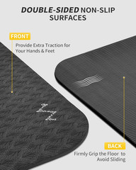 Yoga Mat 72″ X 48″ Large Workout Mat for Home Gym Flooring | 6Mm-12Mm (0.24″-0.4
