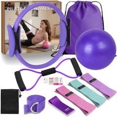 Versatile Pilates Equipment Set: Complete Home Workout Kit for Women, 9 Pieces