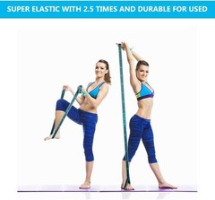 Elastic Yoga Stretching Strap, Multi-Loop for Physical Therapy, Pilates, Yoga…
