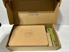 Calm Club Yoga Box Kit w/ Yoga Block, Strap, & 52 Yoga Pose Cards
