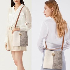 KALIDI Crossbody Purses for Women Vegan Leather Bucket Bag Fashion Ladies Cro…