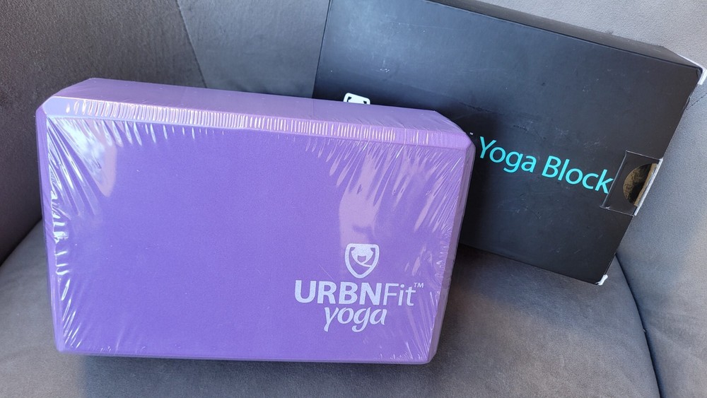 URBNFit Purple Yoga Block – Brand New in Packaging Moisture Resistant EVA Foam