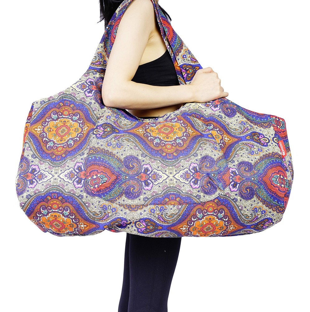 Yoga Mat Bag Large Yoga Mat Tote Sling Carrier with Pockets Fits Mats with Mu…