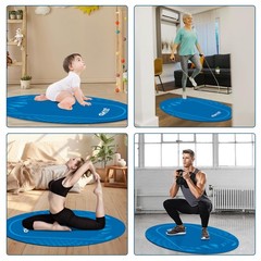 Jump Rope Mat Outdoor Indoor, Oval 52” x 36” 52 inches x 36 inches, Navy