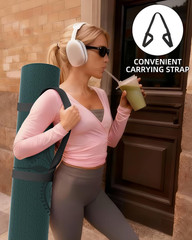 Extra Wide 10mm Non-Slip Yoga Mat for Home Gym & Pilates – 75.5″x47.6