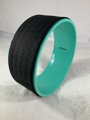 Reehut Yoga Wheel 12.6” Back Roller Stretch Wheel Exercise Wheel Teal Black