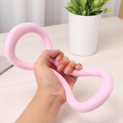 KH866 Set of 2 Yoga Rings for Leg, Calves, Calf Pilates, pink and blue