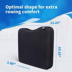 Memory Foam Pad for the Concept 2 Rowing Machine Black