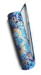 New Indian Purple Tie Dye Yoga Mat Carrier Bag Handmade Bags With Shoulder Strap
