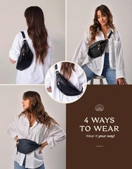 Anti Pickpocket Bag – RFID Crossbody Bag for Travel, Adjustable Strap Multipl…