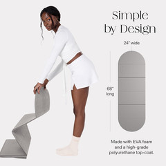 12MM Thick Foldable Workout Mat – Slip-Resistant & Sweat-Absorbing Fitness Mat