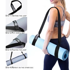 MAT NOT Included Yoga Mat Sling, Yoga Mat Straps for Carrying, EasyCinch Yoga…