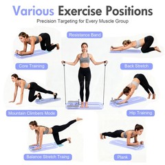 Multi-Purpose Foldable Pilates Reformer 5 in 1 Exercise Pilates Board Equipment
