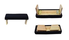 Black Foldable Meditation Chair – Yoga Zen Meditation Bench Kneeling Stool – …