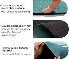 Premium Extra Thick Non-Slip Round Yoga Mat 4.6′ for Comfort & Meditation