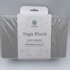 Gaiam Yoga Block Gray Foam Lightweight Stability Stretch Support New