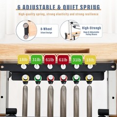 SLSY Pilates Reformer Foldable Machine Equipment for Home Gym Aerobic Exercise
