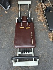 Pilates Reformer- New Roller Wheels & Shoulder Pads. Foot Bar/Swivel Handles