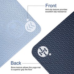 Yoga Mat Thick Non Slip Anti-tear Pilates Mat Eco Friendly Hot Yoga Mats for …