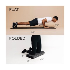 Stakt Foldable Yoga Mat Pro, 2 in 1 with Premium Textured Grip, Non Slip, Fol…
