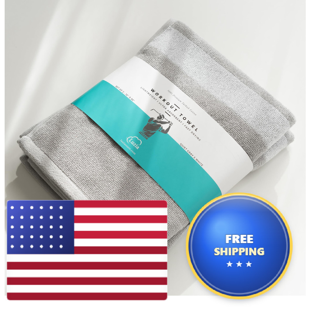 Luzia Striped Workout Towel For Sweat Pack Of 2 – 100 – And