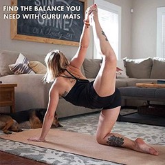 GURUS Sweat Proof Durable Cork Yoga Mat Thick Non Slip Exercise Mat for Home …
