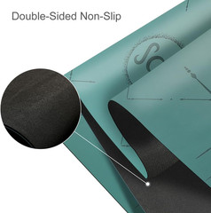 Natural Rubber Yoga Mat – Non Slip Non Toxic – 5Mm Thick Yoga Mat for Hot Yoga/P