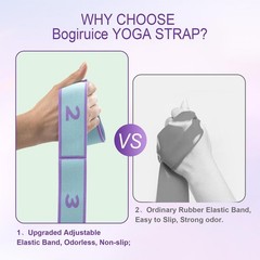Yoga Straps for Stretching Strap Elastic for Physical Therapy Dance Yoga Pila…