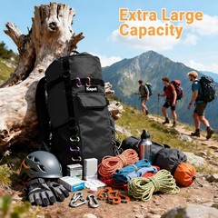 Rock Climbing Rope Storage Bag – Large Capacity Tree Rope Storage Black